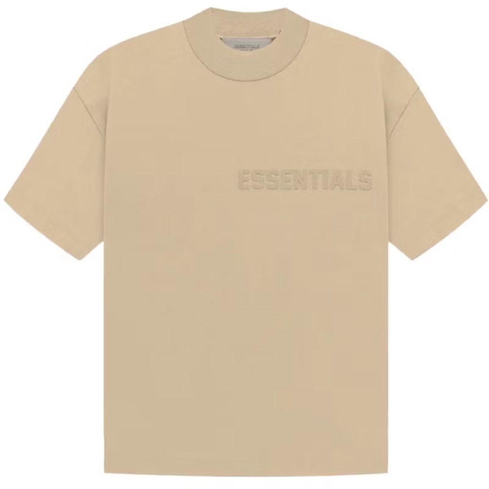 Fear of God Essentials Tan Short Sleeve Tee ( OVERSIZED )